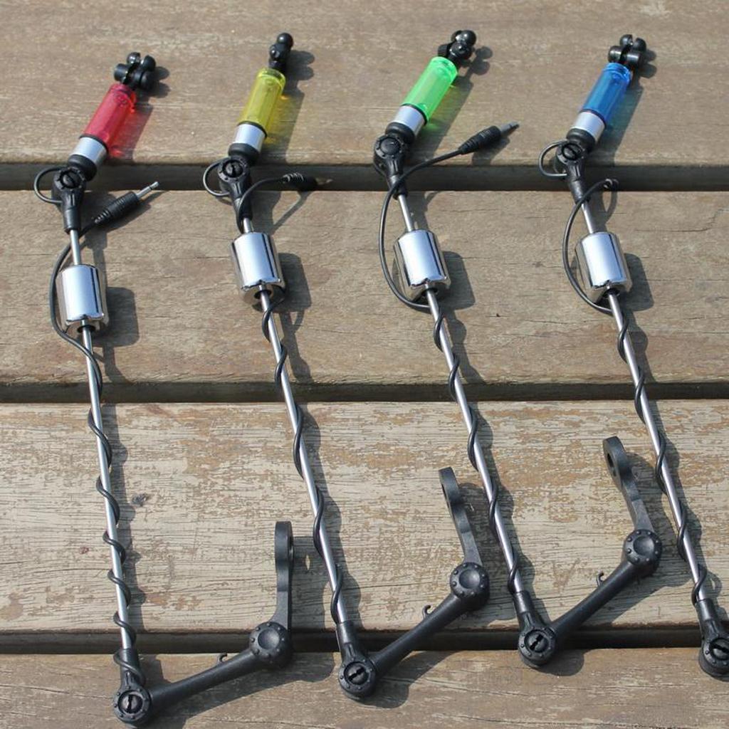 Fishing Bite Alarm Hanger LED Illuminated Indicator Tackle Red