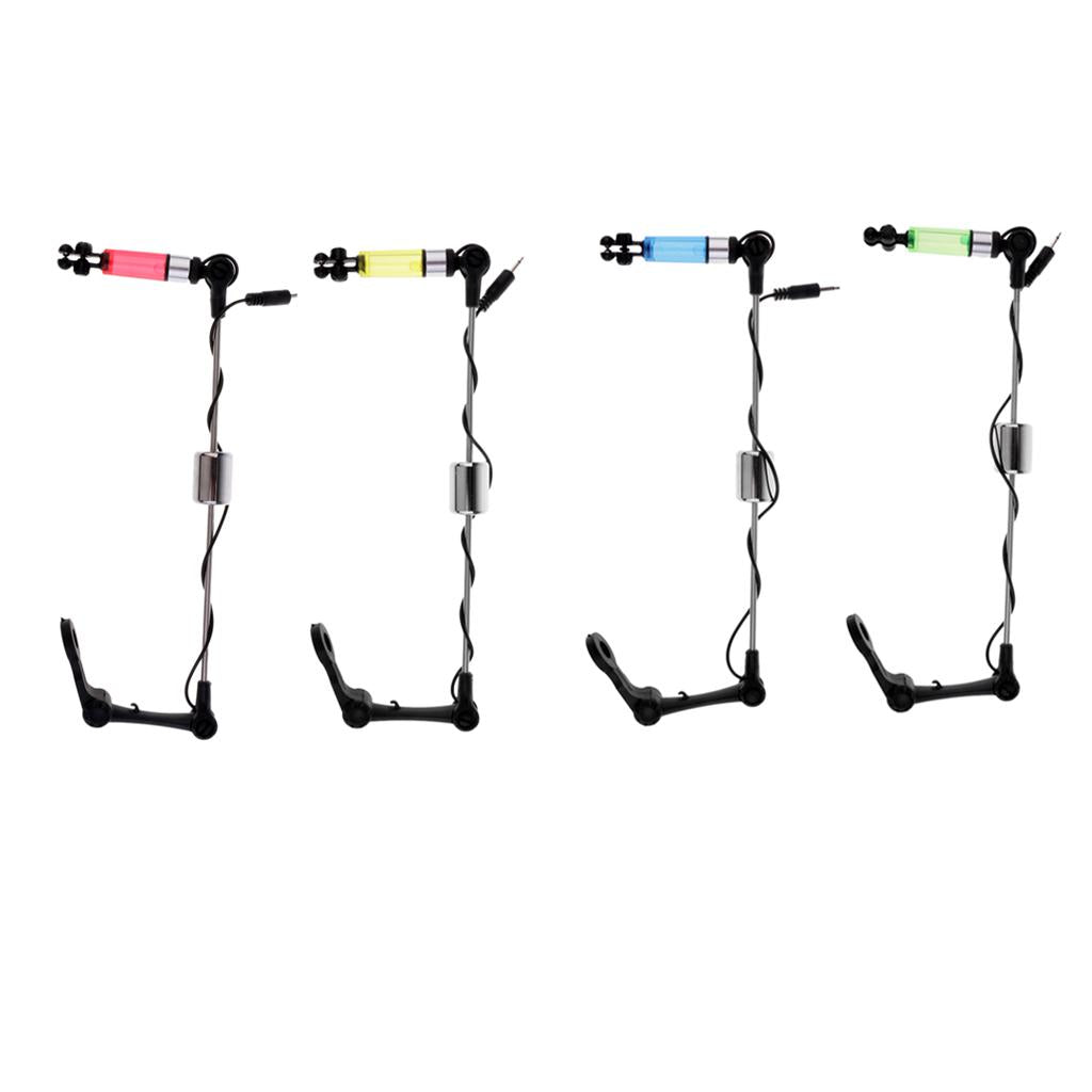 Fishing Bite Alarm Hanger LED Illuminated Indicator Tackle Red