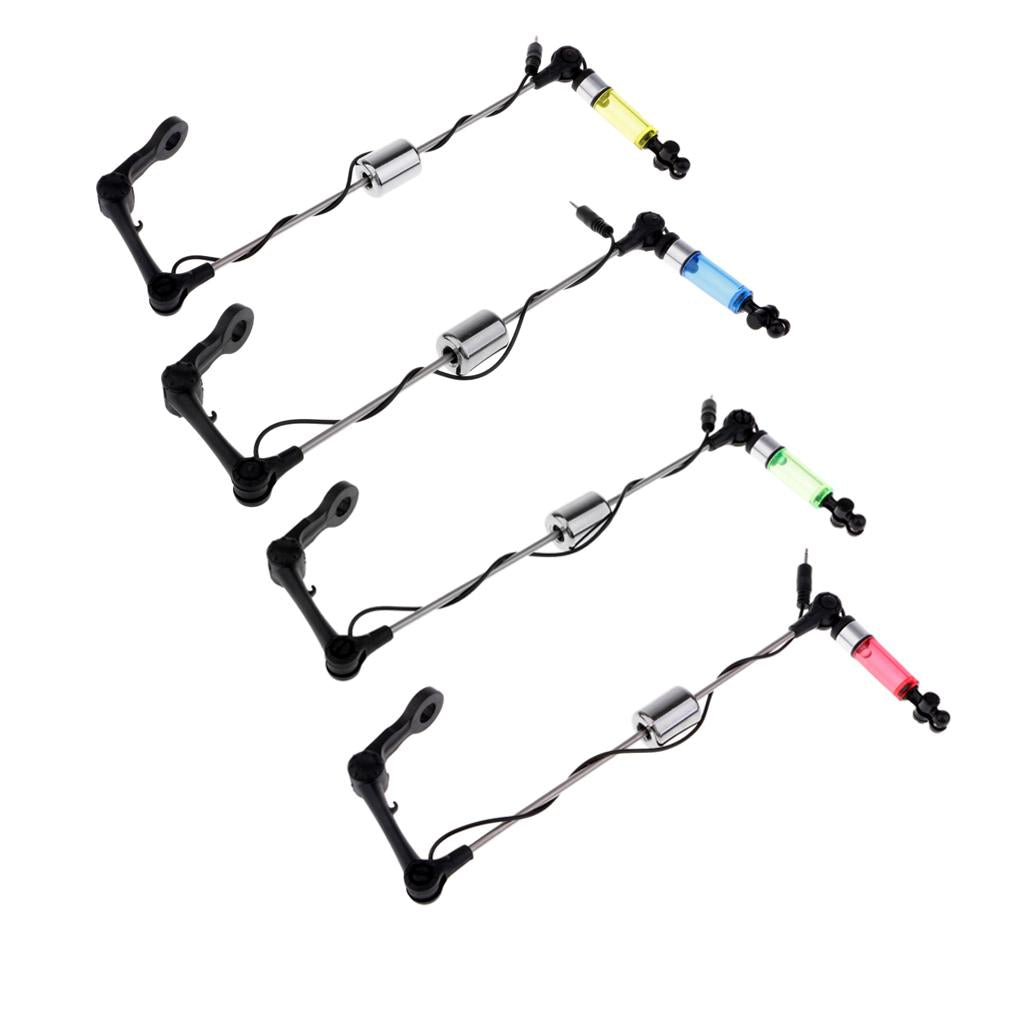 Fishing Bite Alarm Hanger LED Illuminated Indicator Tackle Red