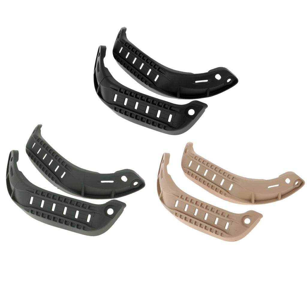 MICH Helmet Accessory Rail Mount Kit Helmet Side Rail Guides Black