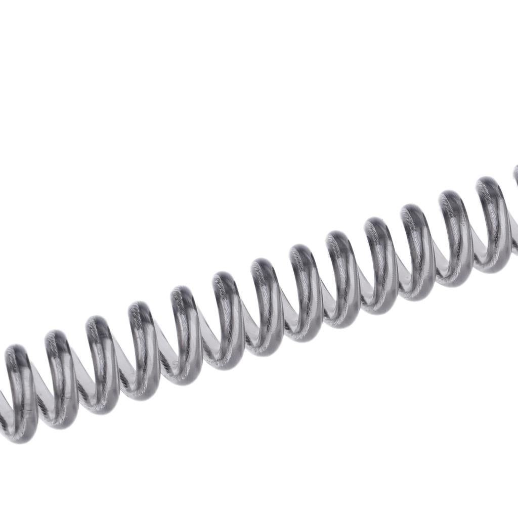 Fishing Lanyard Safety Rope Wire Steel for Securing Pliers, Lip Grips Black