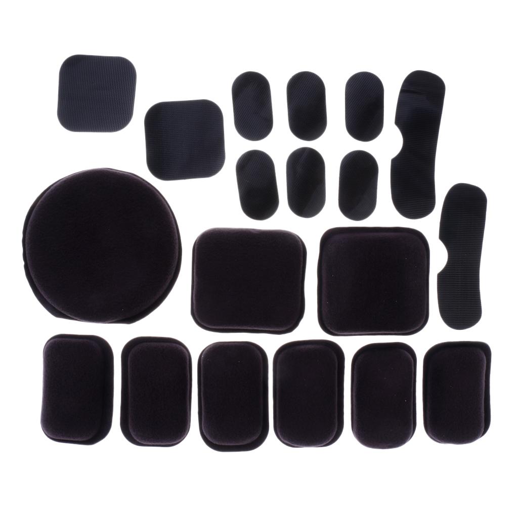 MICH Fast Helmet Retention System Strap & Helmet Cushion Pads Set Gray