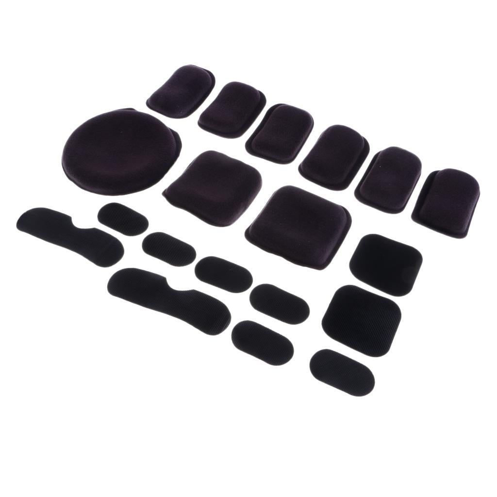 MICH Fast Helmet Retention System Strap & Helmet Cushion Pads Set Gray