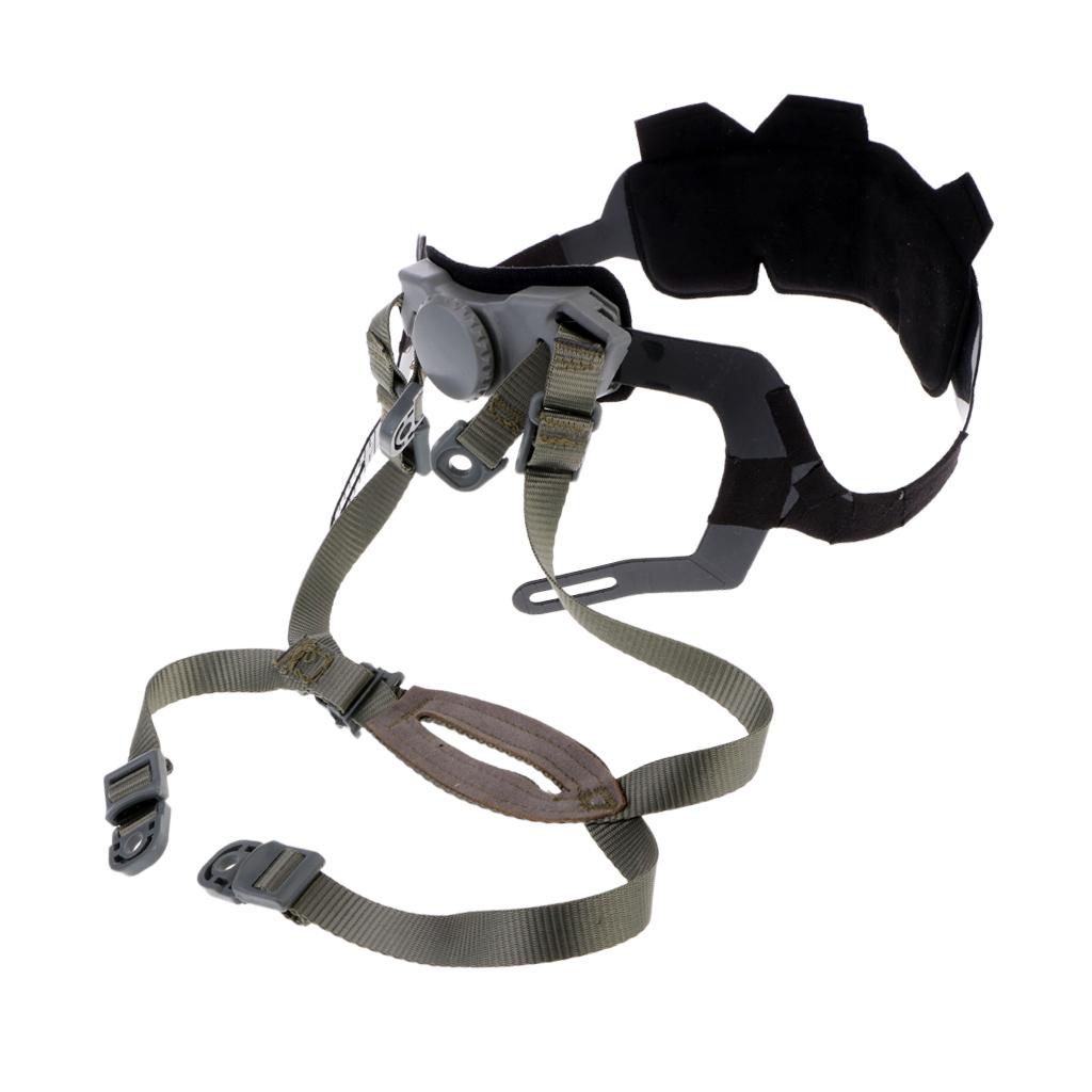 MICH Fast Helmet Retention System Strap & Helmet Cushion Pads Set Gray