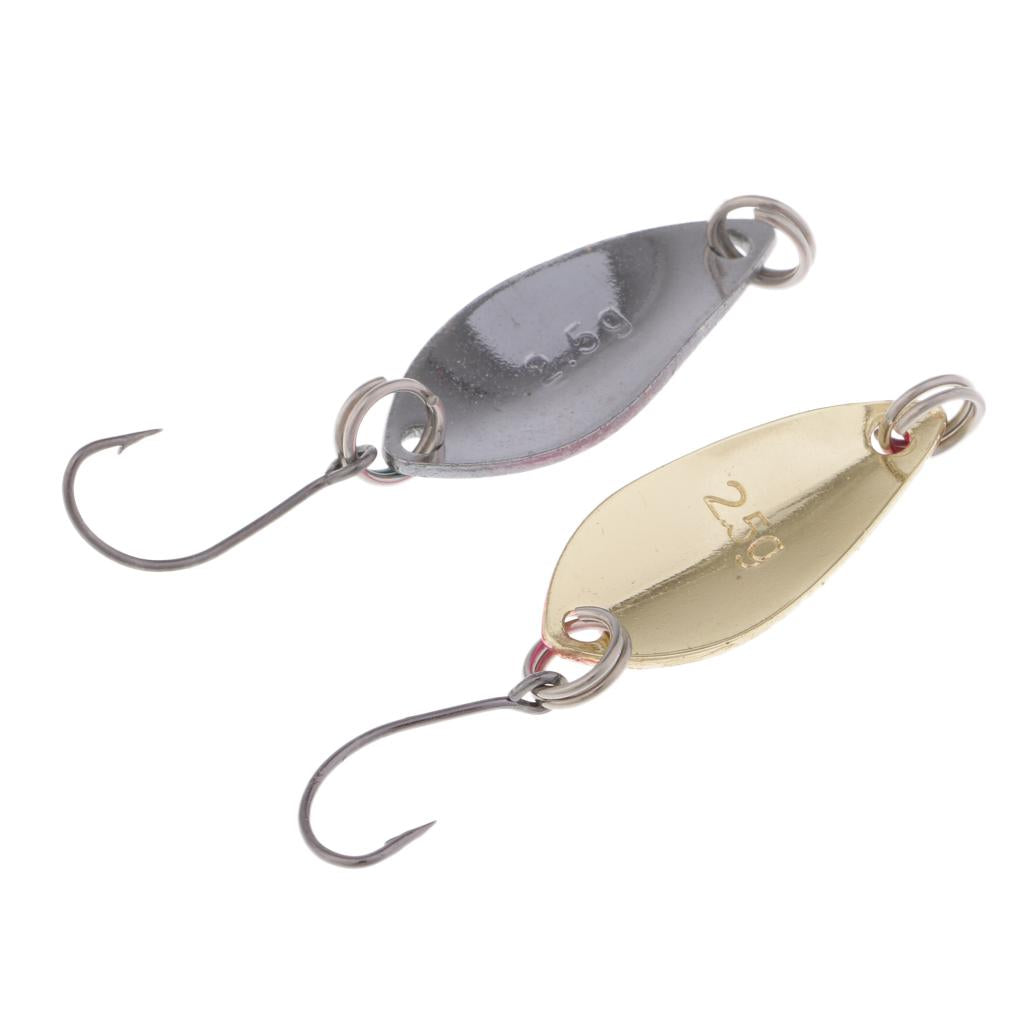 4Pcs Fly Fishing Sequins Lure Bait Set Spinner Spoon Hard Paillette Baits