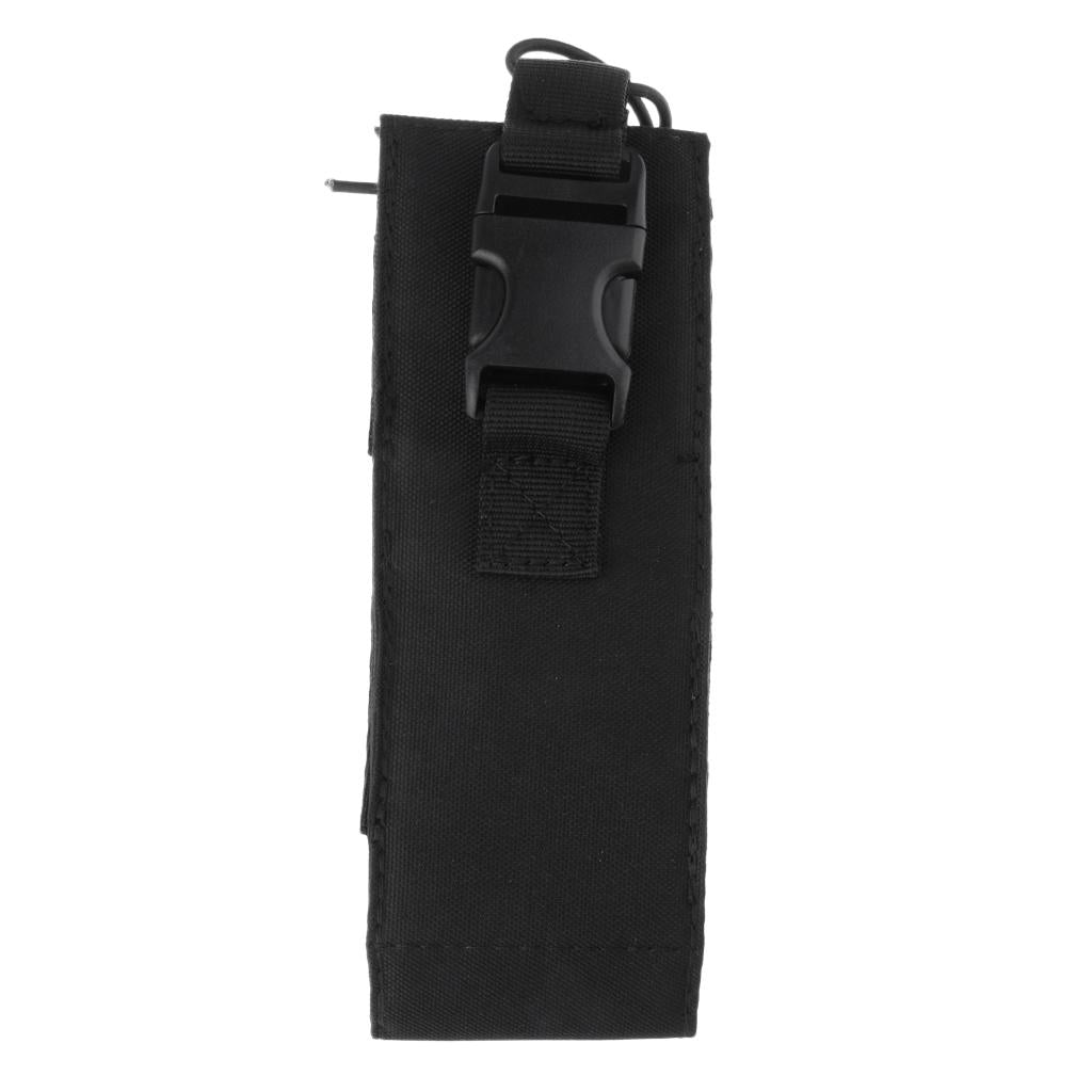 Walkie Talkie Bag Holder Waist Pouch Tactical Radio Pouch Bag Black