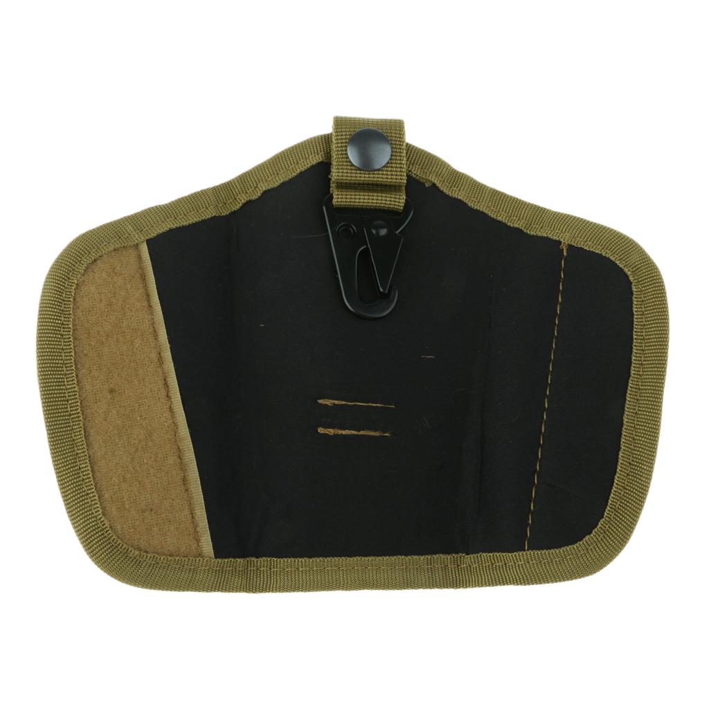 Oxford Silent Key Holder Pouch Nylon w/Flaps and Duty Belt Loop Khaki