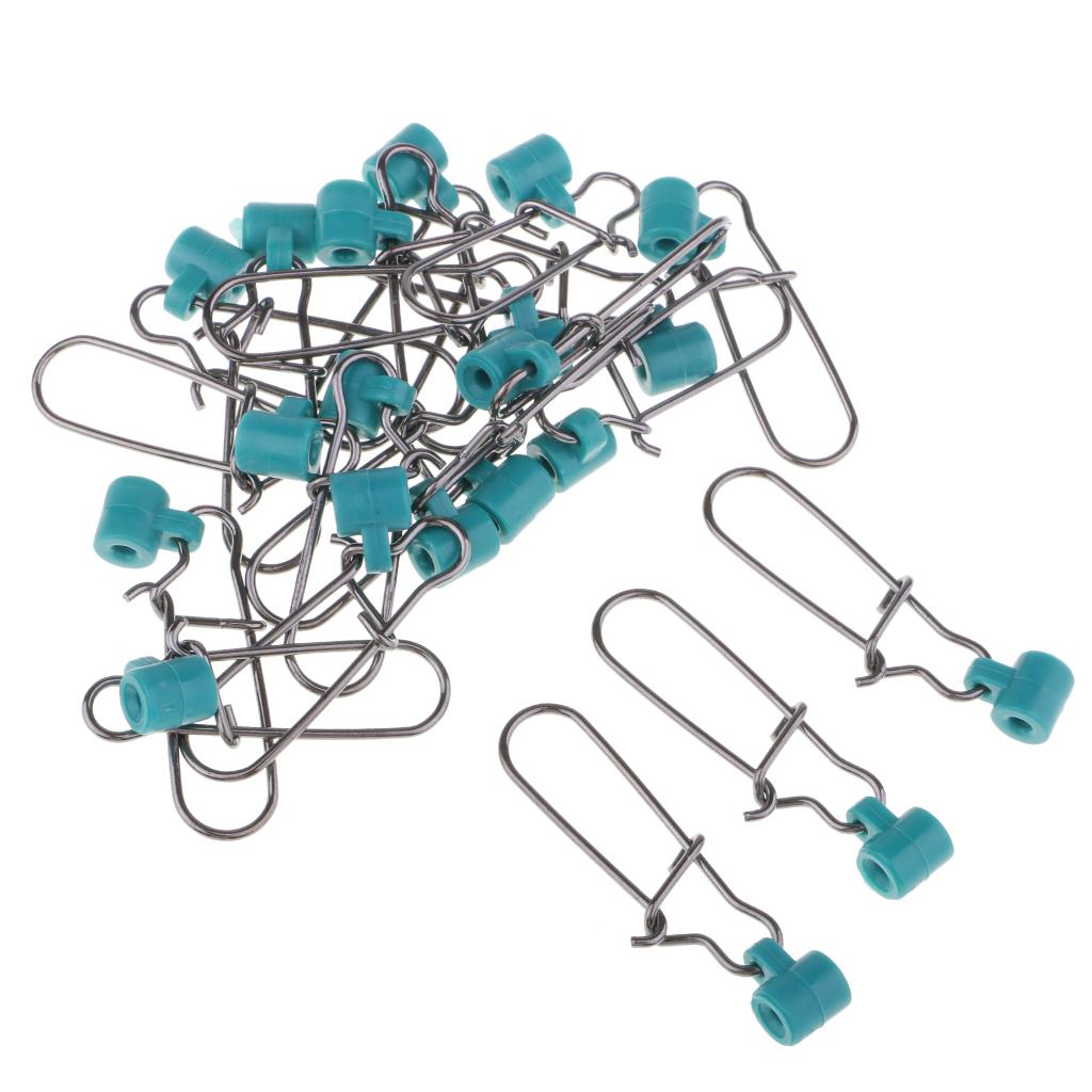 20pcs High Strength Fishing Sinker Slides with Nice Snap Fish Finder