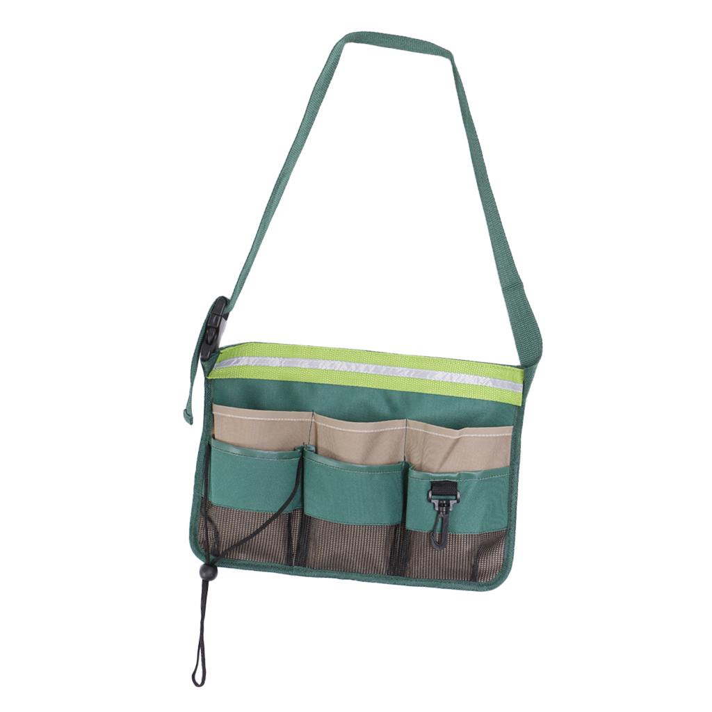 Gardening Tools Belt Bags 8 Pockets Garden Waist Bag Hanging Pouch Green