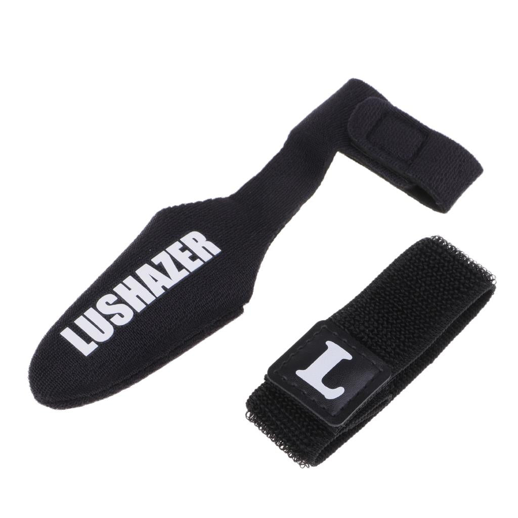 Fishing Rod Tip Cover Rod Sleeve Pole Glove Protector + Rod Tie Strap Black