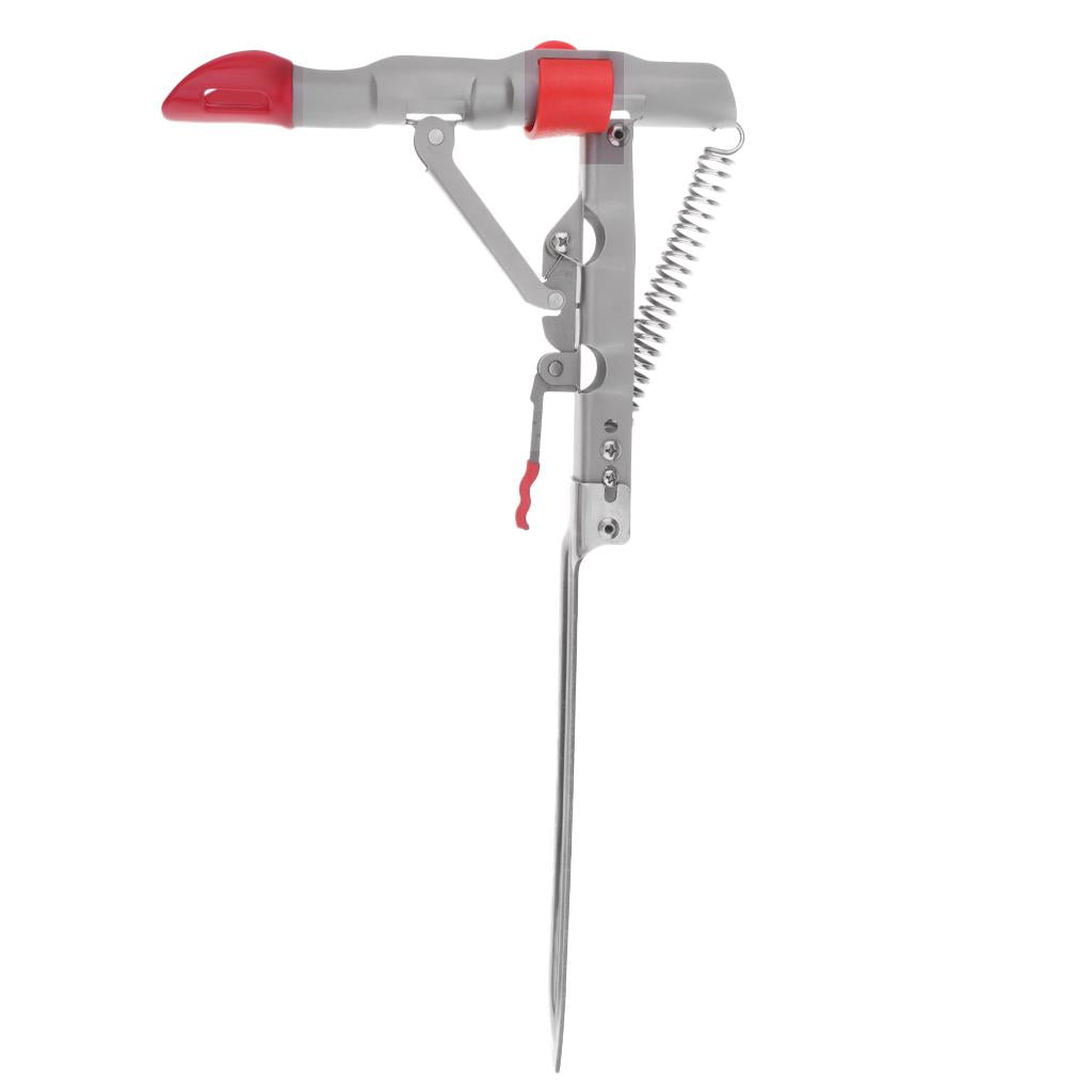 Automatic Spring Fishing Rod Bracket Holder for Ground, Adjustable Strength