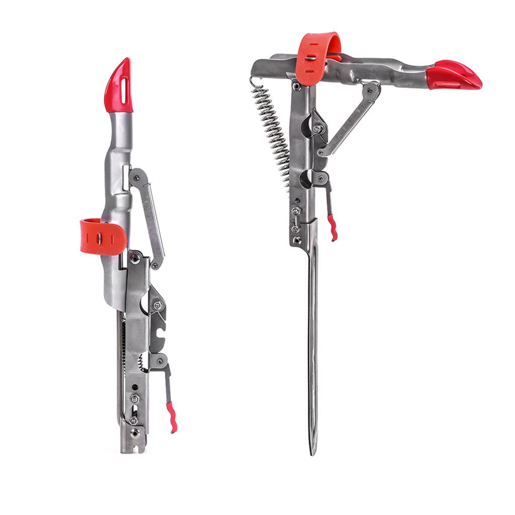 Automatic Spring Fishing Rod Bracket Holder for Ground, Adjustable Strength