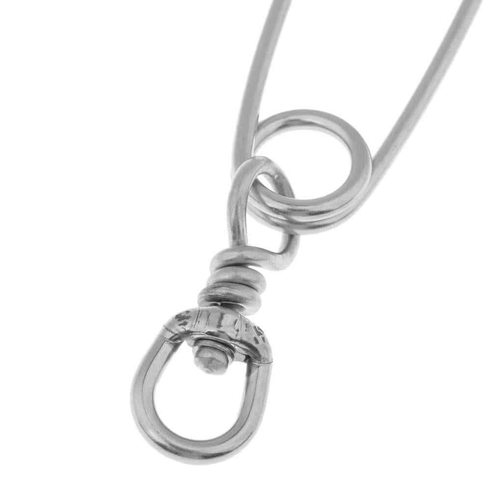 Stainless Steel Long Line Fishing Clip Fishing Connector Float Line Clip Sea Fishing 5.1inch