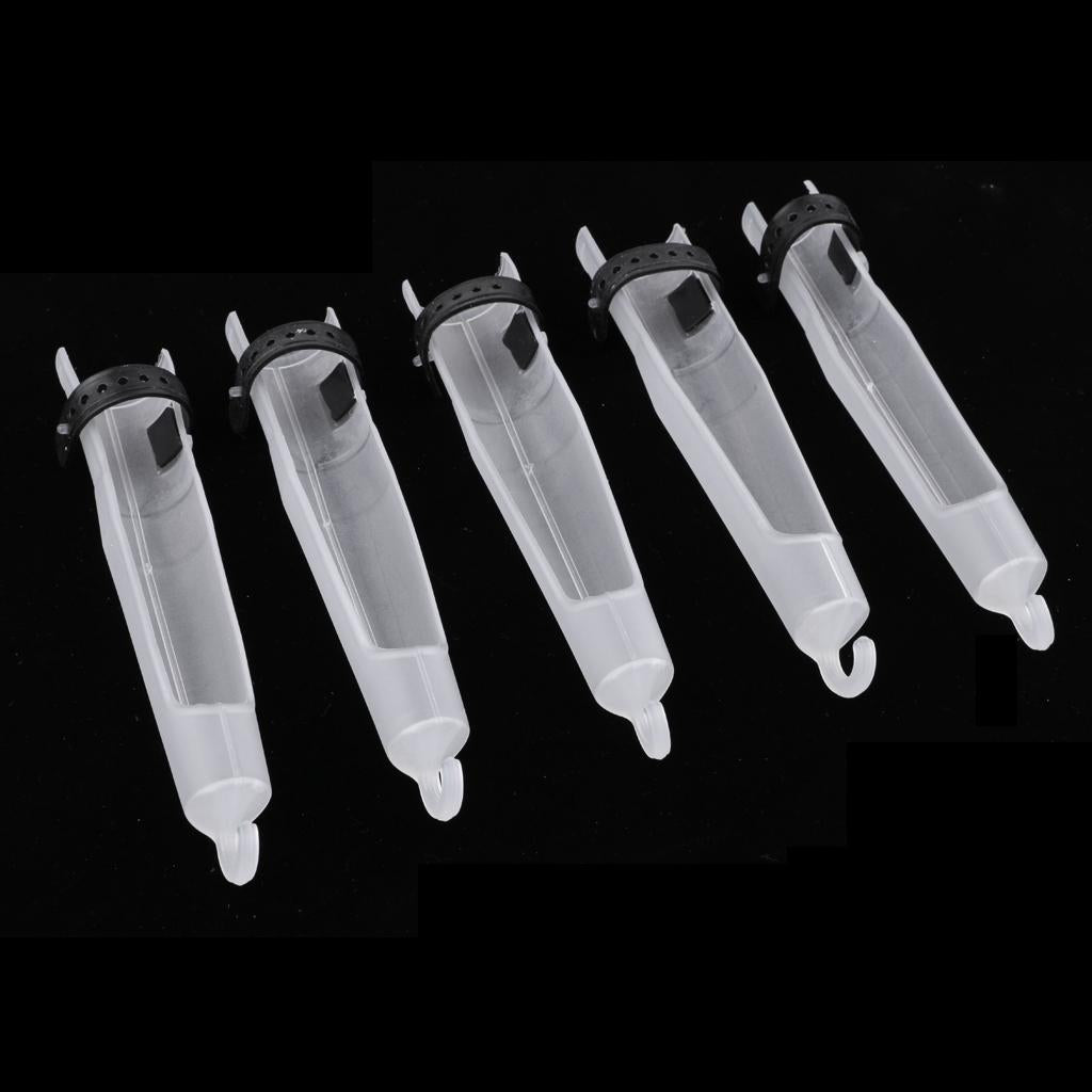 5Pcs Fishing Rod Cap Sea Rod Tip Protector Rod Pole Head Cover Sleeves 30#