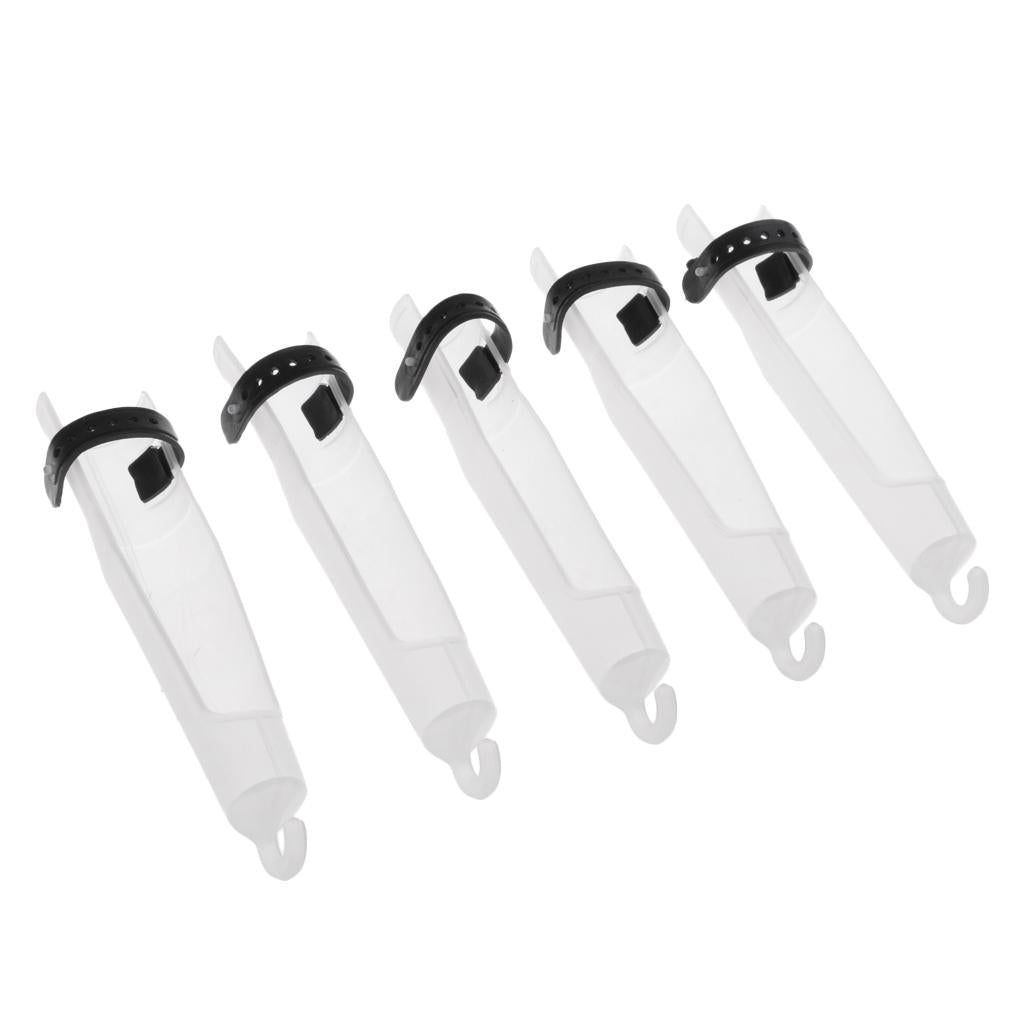 5Pcs Fishing Rod Cap Sea Rod Tip Protector Rod Pole Head Cover Sleeves 35#
