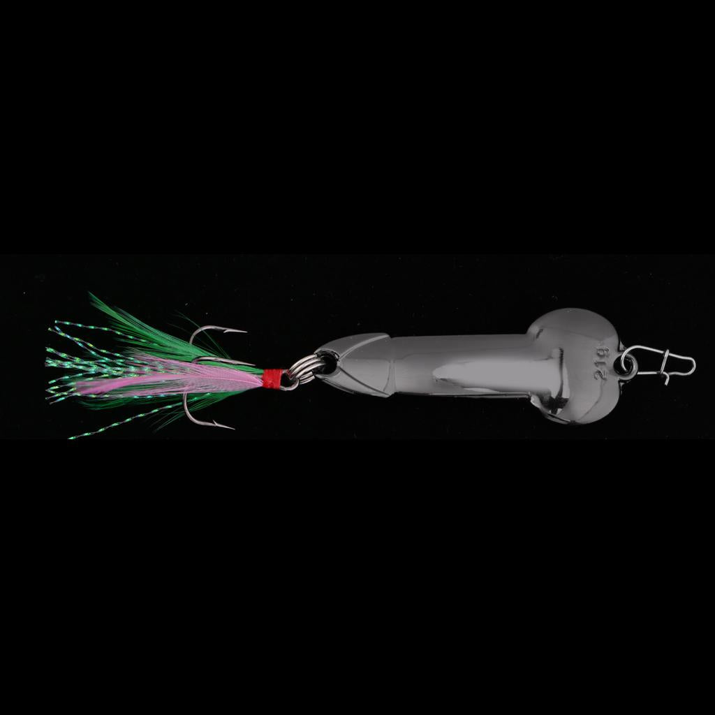 Spoon Fishing Lure Spinner Bait Metal VIB Hard Sequins Lure Treble Hook 21g