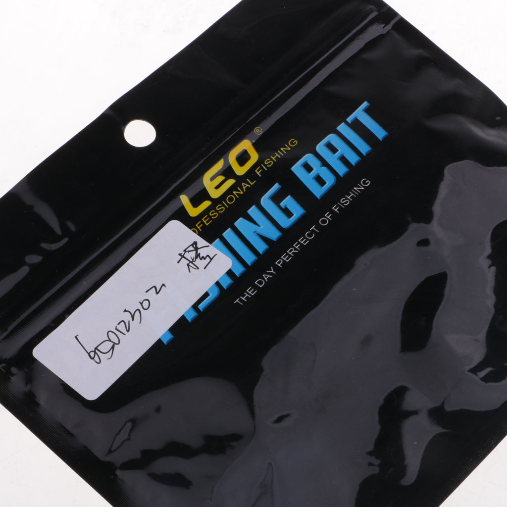 2pcs 3D Eye Fish Shaped Soft T Tail Fishing Lure Bass Trout Baits Orange