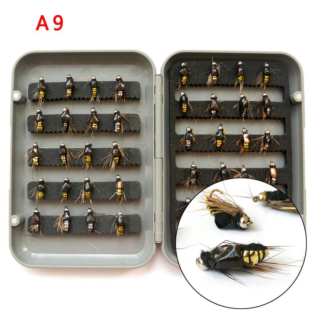 40Pcs/Box Assortment Fly Fishing Flies Simulation Insects Flies Style 2