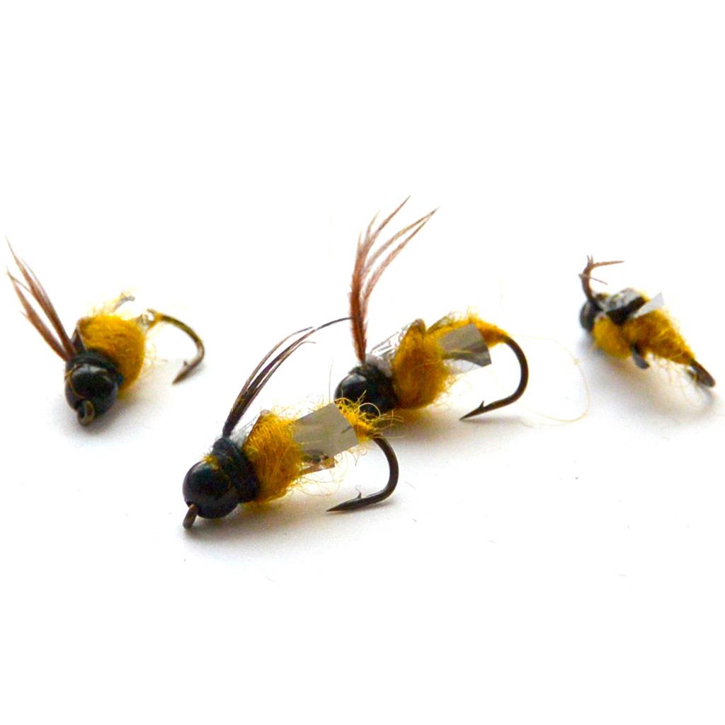 40Pcs Fly Tying Fishing Lures Feather Flies with Box Flies B Style
