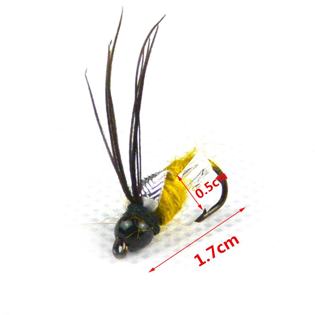 40Pcs Fly Tying Fishing Lures Feather Flies with Box Flies B Style
