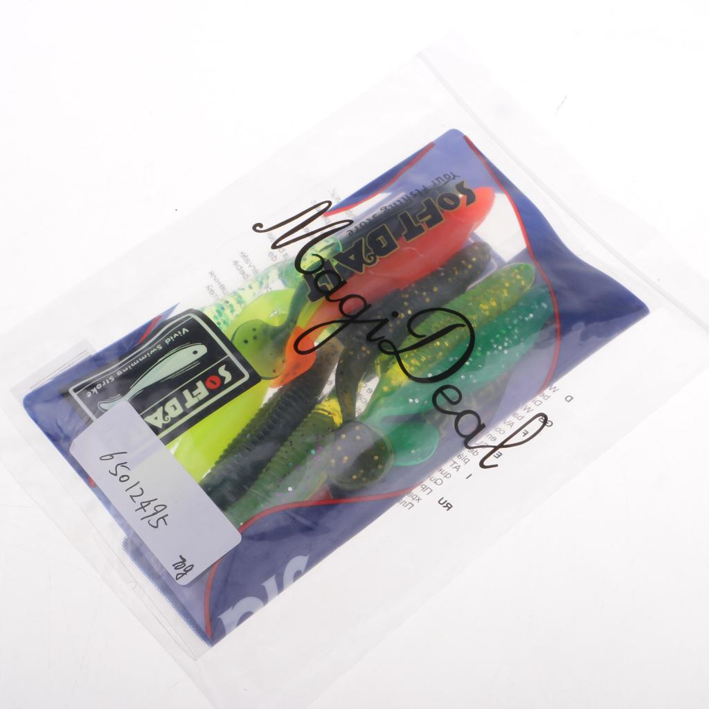 10 Pcs 9.5cm Classic Software Fishing Lure Bionics Creative Soft Bait 6g