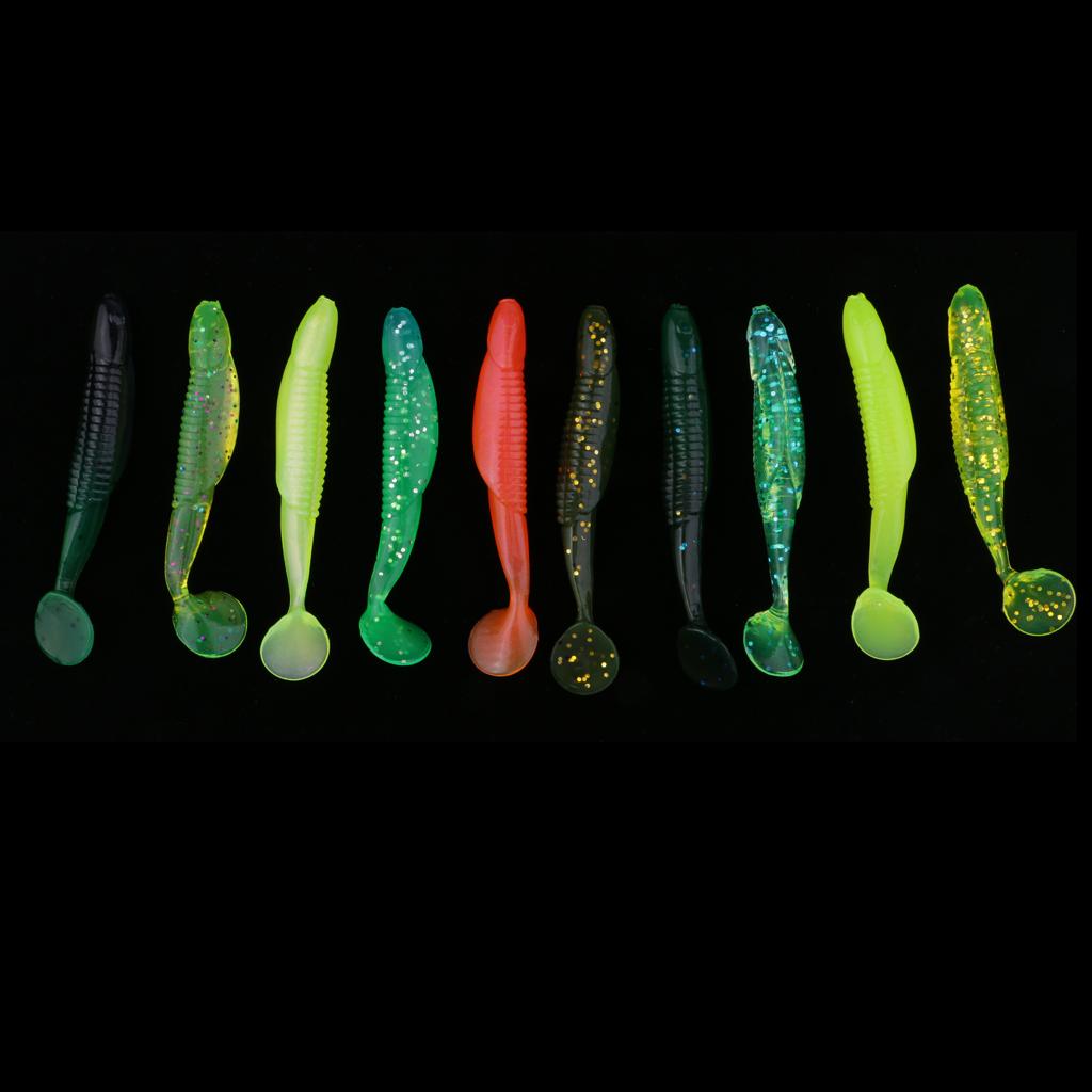 10 Pcs 9.5cm Classic Software Fishing Lure Bionics Creative Soft Bait 6g