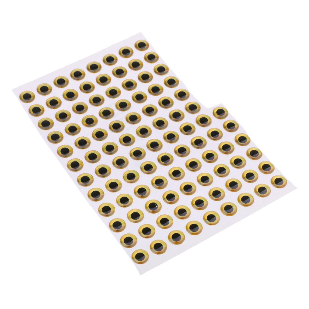 3D Holographic Lure Eyes for Fishing Bait Fly Tying Jigs Crafts Doll 8mm