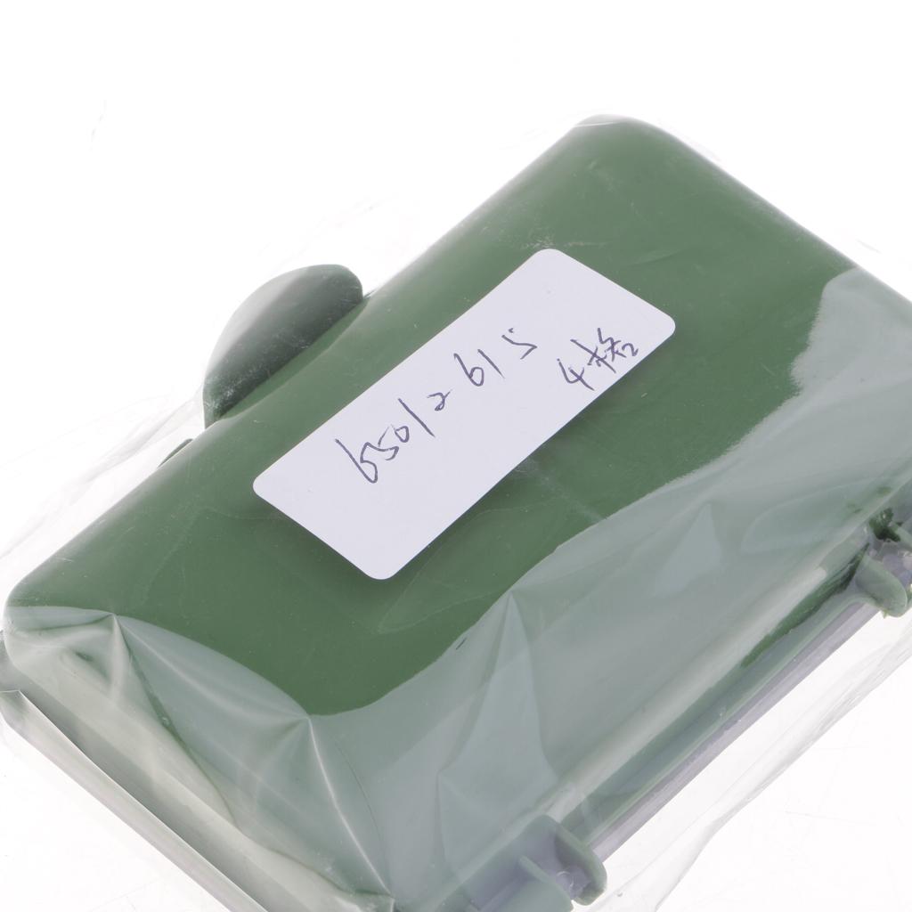 Fishing Tackle Box for Hooks Swivels Beads Spinners Baits 4 Compartments