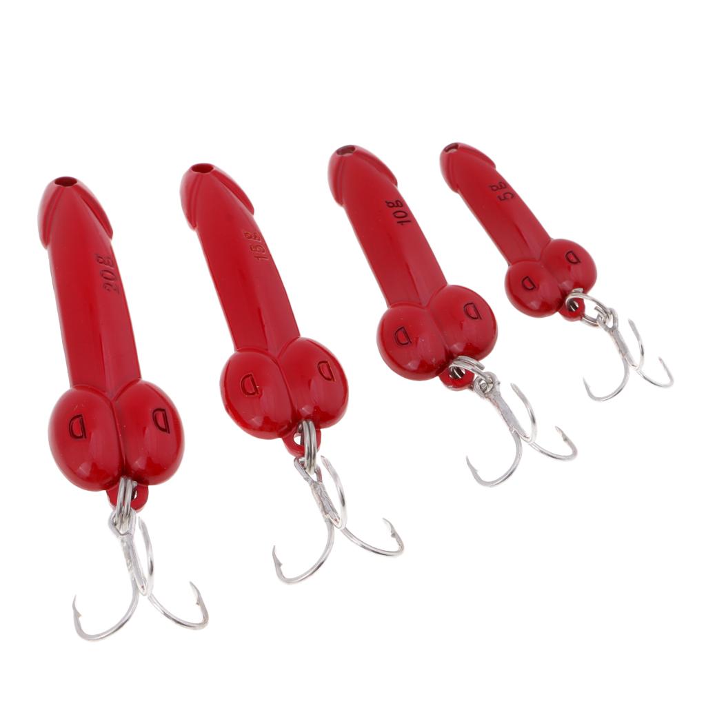4pcs Spoon Fishing Lure 5g 10g 15g 20g Metal Hard Baits Spinnerbaits Red