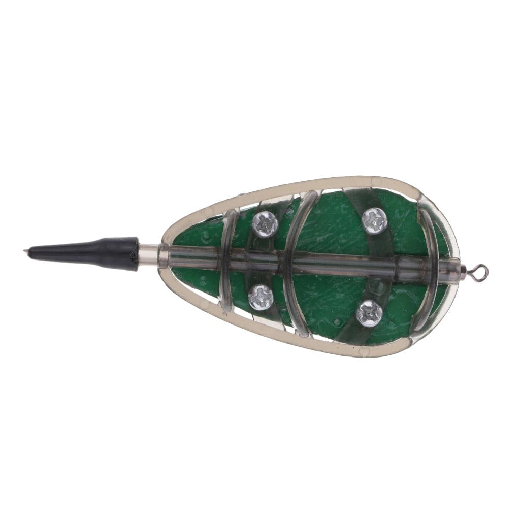 Inline Flat Method Feeders Carp Fishing Bait Cage Terminal Tackle 50g