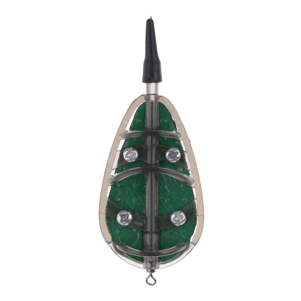 Inline Flat Method Feeders Carp Fishing Bait Cage Terminal Tackle 50g