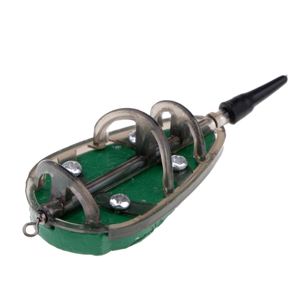 Inline Flat Method Feeders Carp Fishing Bait Cage Terminal Tackle 70g