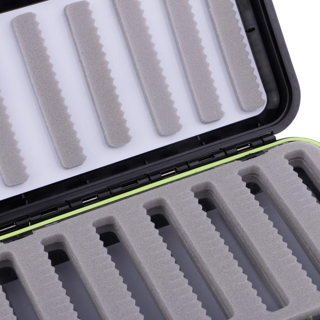 Waterproof Fly Box Fly Fishing Hook Jig Storage Case Slit Foam Waterproof L