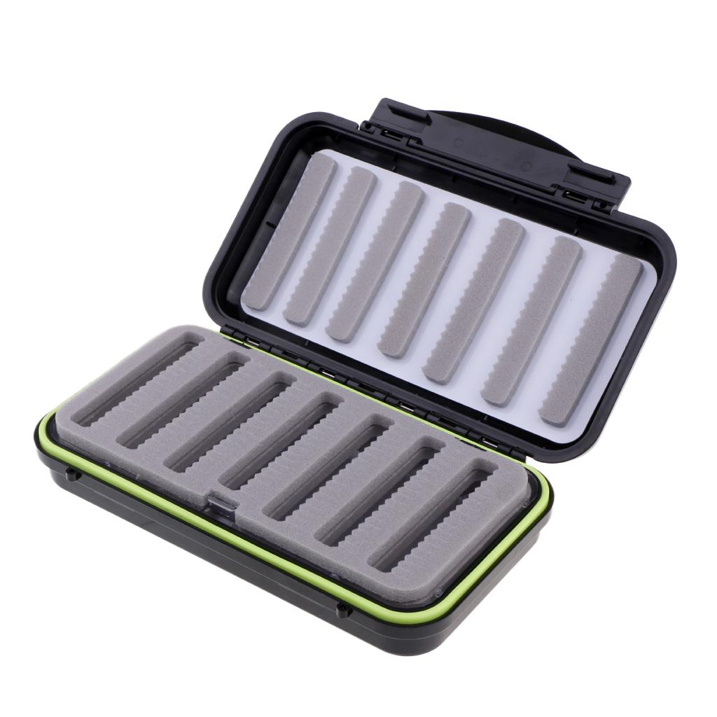 Waterproof Fly Box Fly Fishing Hook Jig Storage Case Slit Foam Waterproof L