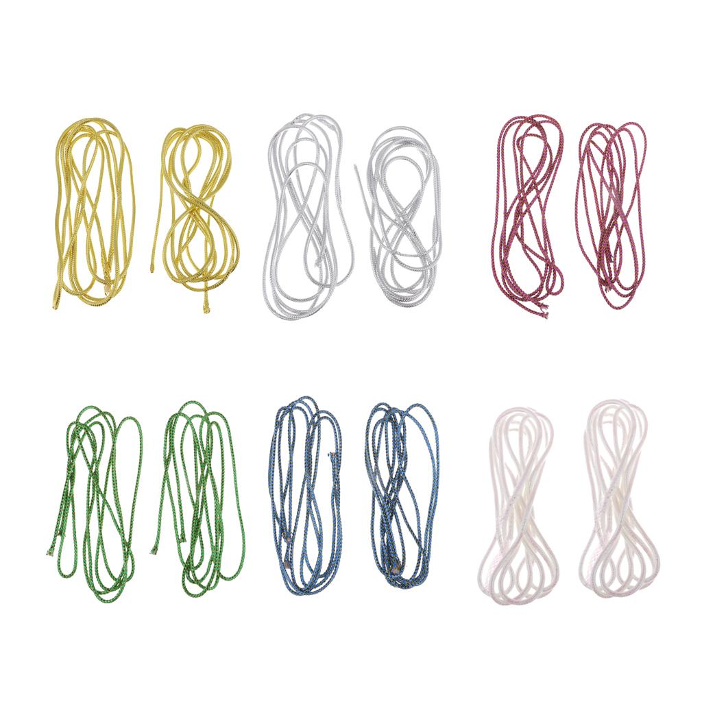 2pcs Holographic Elastic Mylar Cord Braid Flash Tubing for Fly Tying Gold