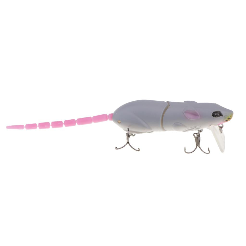 Soft Mice Rat Fishing Lure Topwater Tackle Hook Bass Bait Crankbait 03