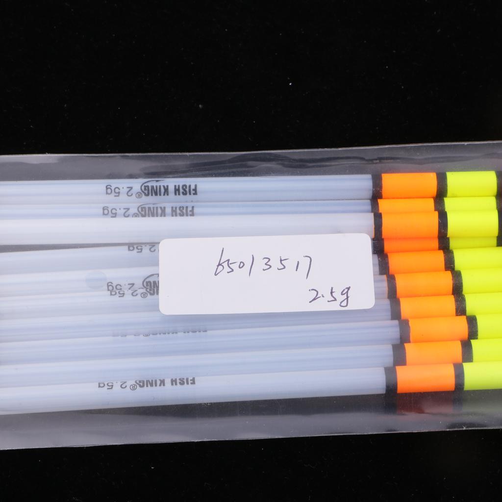 10pcs Rock Fishing Buoy Plastic Fishing Floats Set Crystal Bobbers S