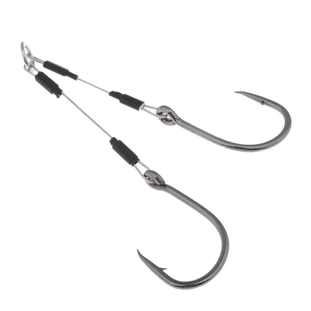 Jigging Assist Hooks Sea Fishing Hooks Barbed Fishhook with Solid Ring 008