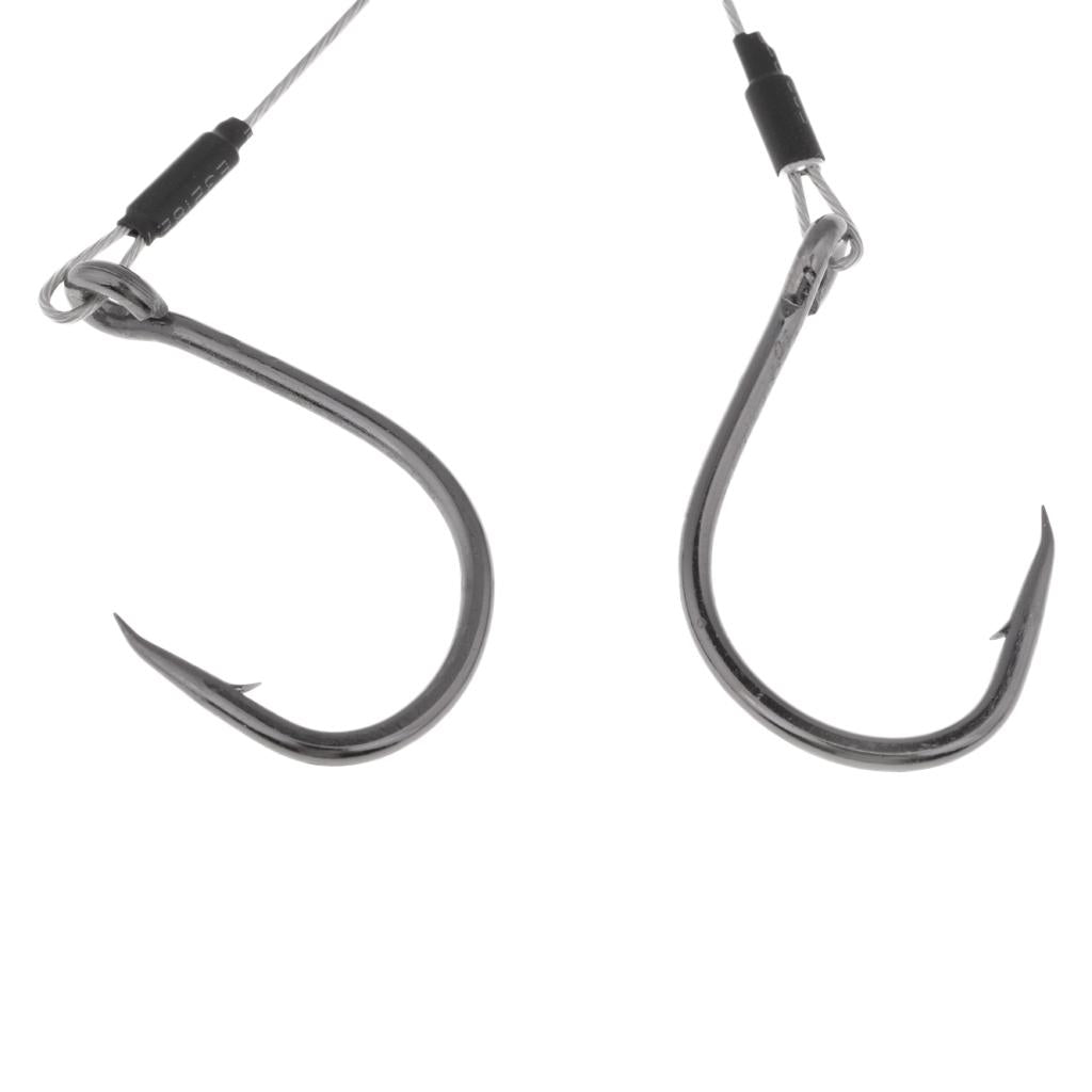 Jigging Assist Hooks Sea Fishing Hooks Barbed Fishhook with Solid Ring 008