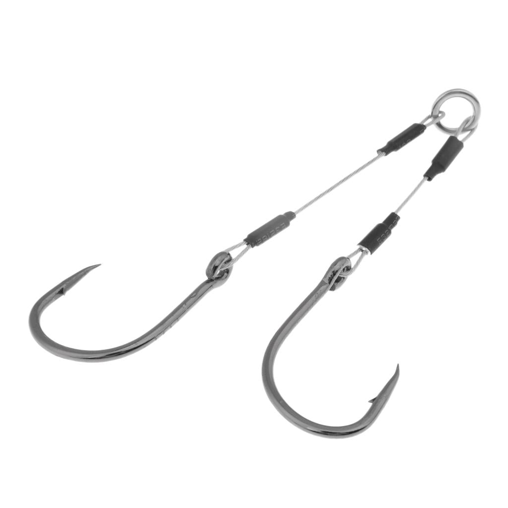 Jigging Assist Hooks Sea Fishing Hooks Barbed Fishhook with Solid Ring 008