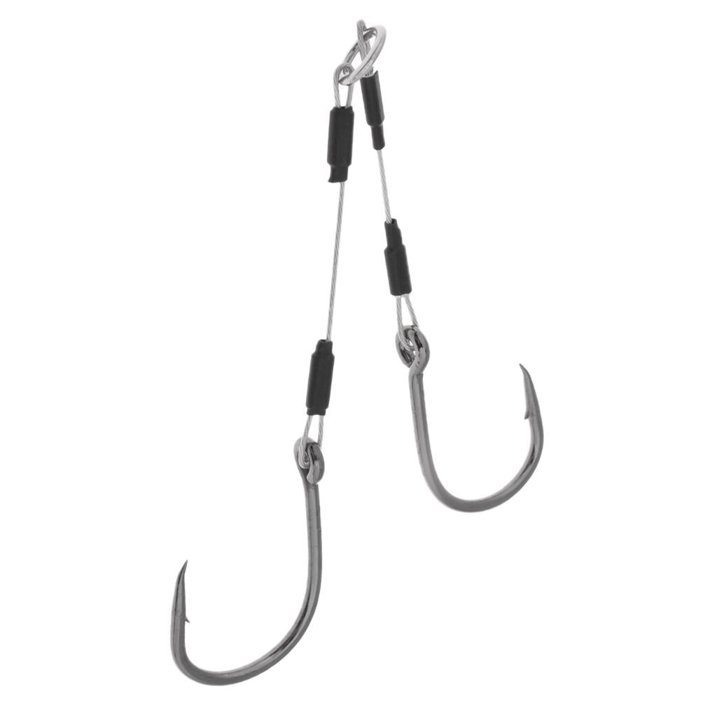Jigging Assist Hooks Sea Fishing Hooks Barbed Fishhook with Solid Ring 008