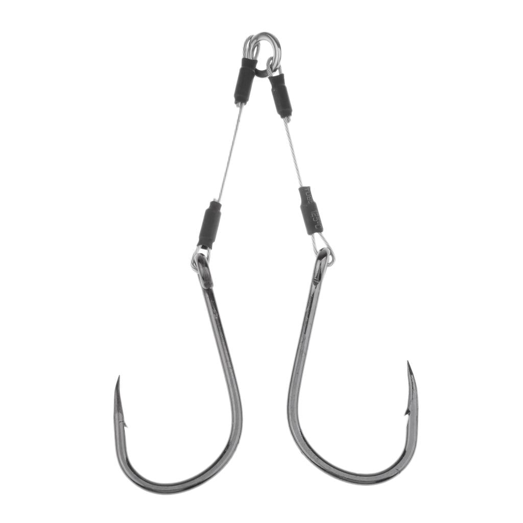 Jigging Assist Hooks Sea Fishing Hooks Barbed Fishhook with Solid Ring 012