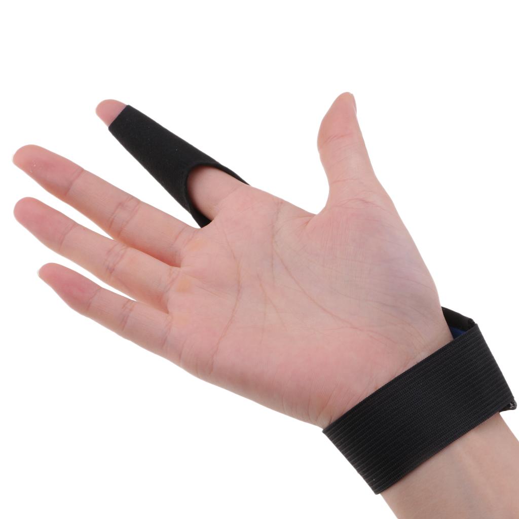 1pc Fishing one Finger Gloves Non-Slip Single Finger Stall Protector Blue