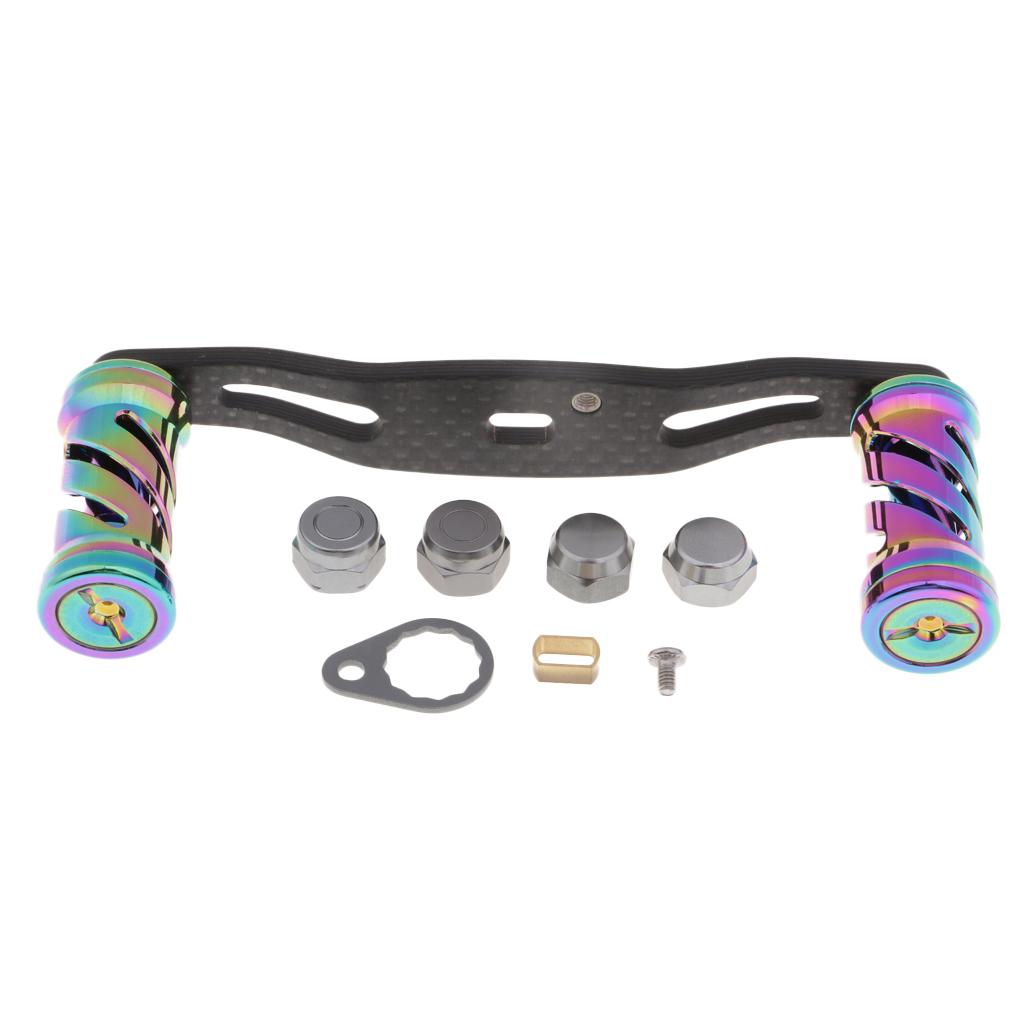 Colorful Replacement Carbon Fiber Fishing Reel Handle for Baitcasting Reels