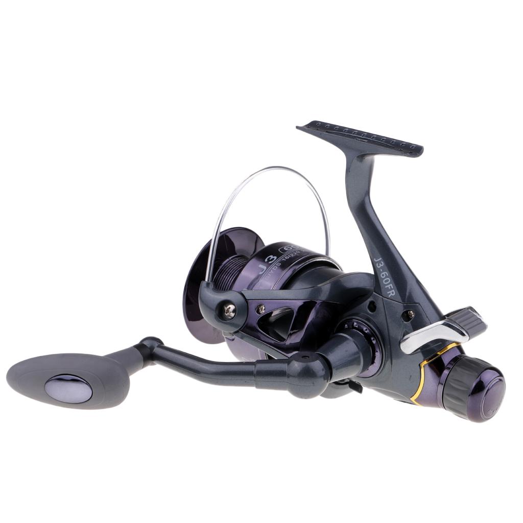 Baitfeeder Spinning Reel Front and Rear Drag Fishing Reel 5.5:1 3BB 60FR