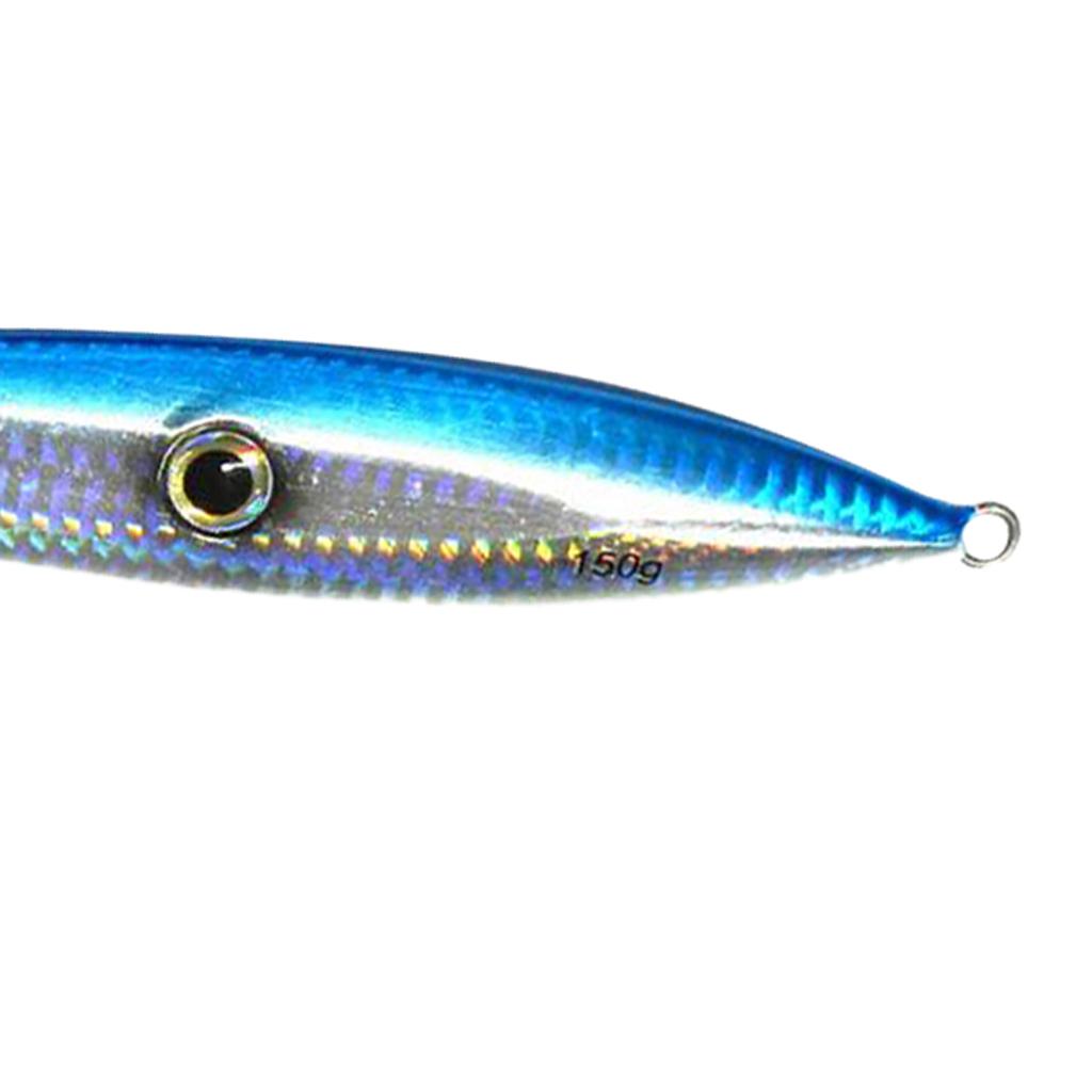 150g Heavy Fishing Lures Metal Bait Casting Lures Deep Spoon Bass Jig Blue