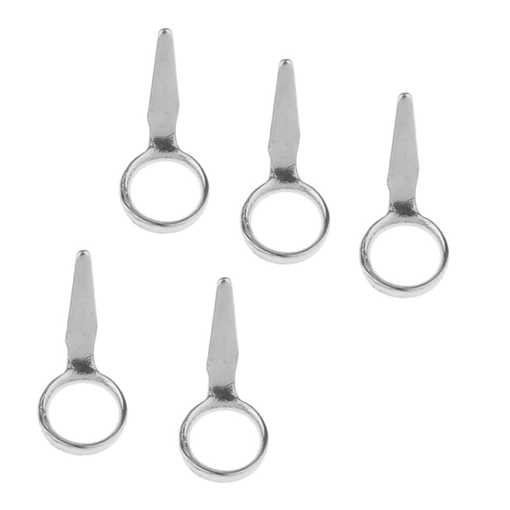 5pcs Fishing Rod Eyes Ring Raft Rod Guides Line Rings Rod Repair Kit 1.8mm