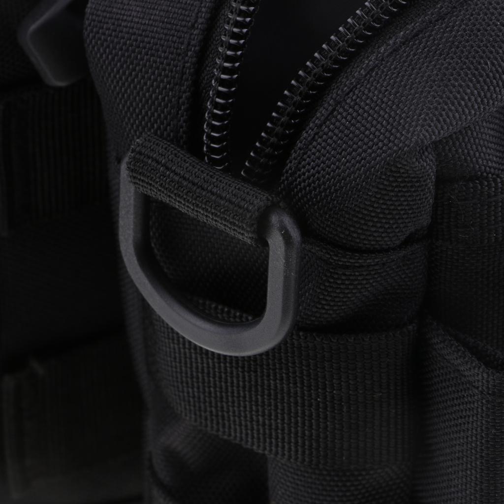 Portable Multifunction Outdoor Fishing Tackle Bags Waist Bag Black