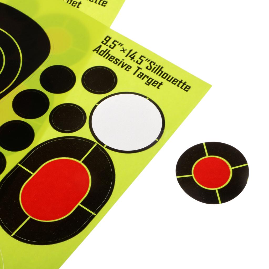 10pcs 14.5 x 9.5in Silhouette Shooting Target Reactive Splatter Paper Target