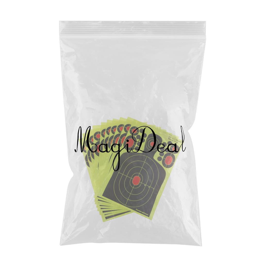 10pcs 14.5 x 9.5in Silhouette Shooting Target Reactive Splatter Paper Target